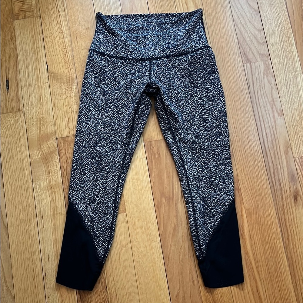 Lululemon Patterned Leggings with Black Accents